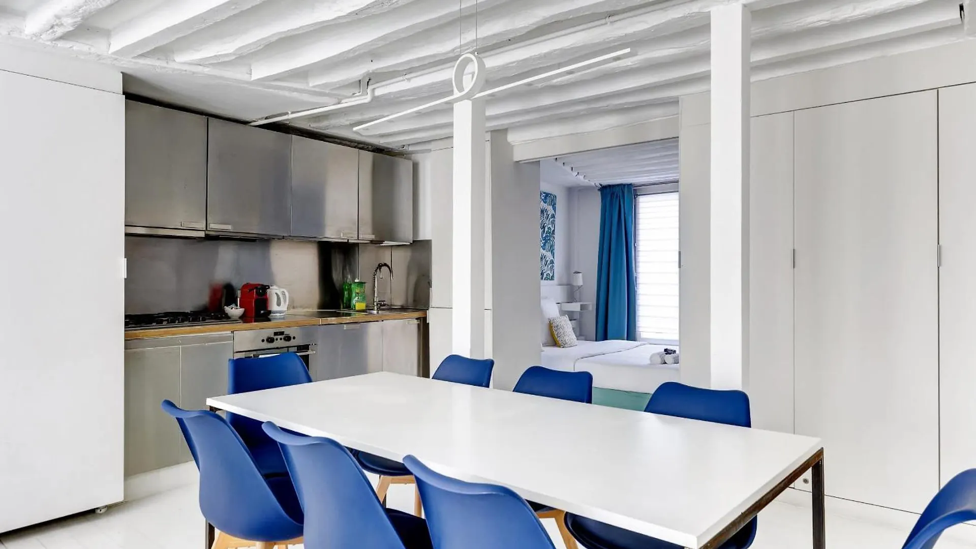 Апартаменты Appartement Rue Montorgueil Calme Et Design Париж